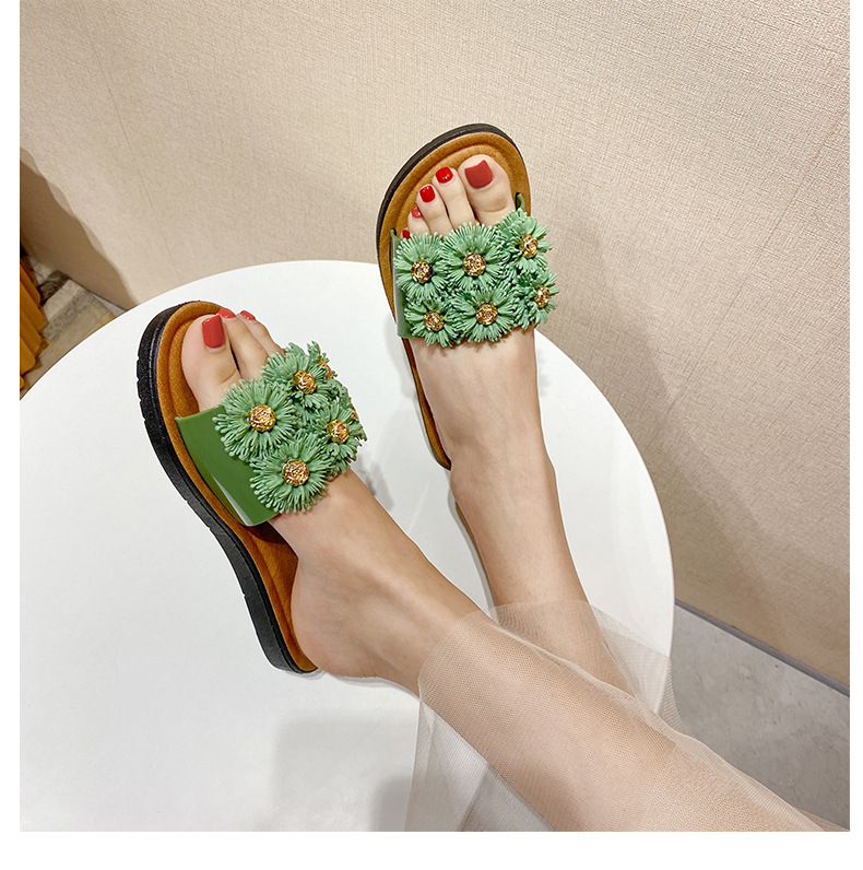 Sandalias planas personalizadas al por mayor para mujeres y damas