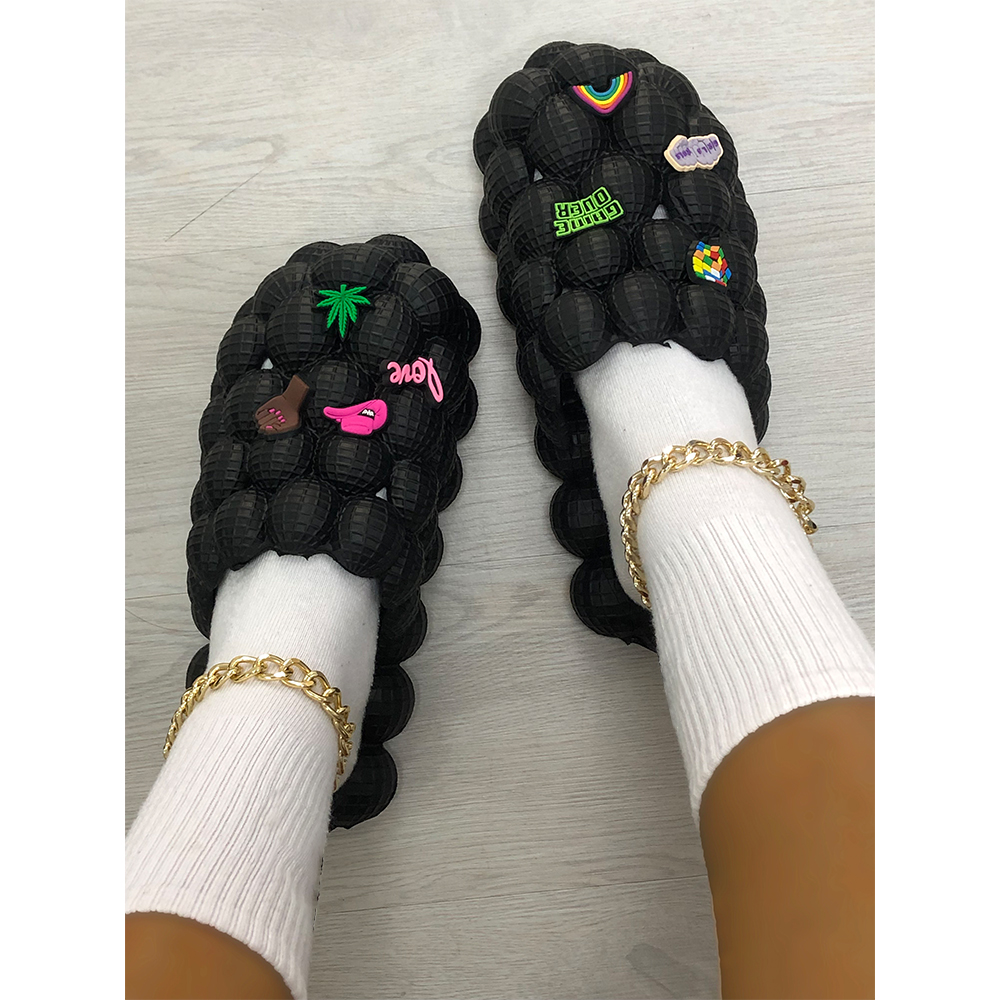 Zapatillas Eva Bubble Cool Zapatillas de masaje para el hogar Filp Flop al aire libre