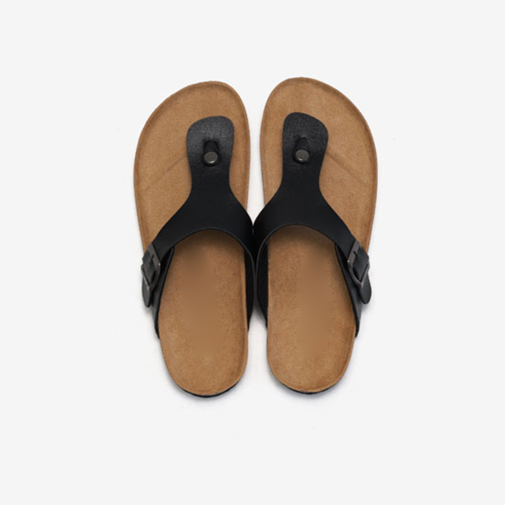 Chanclas de cuero casuales de las mujeres de las sandalias del corcho de las señoras populares de los deslizadores de la playa