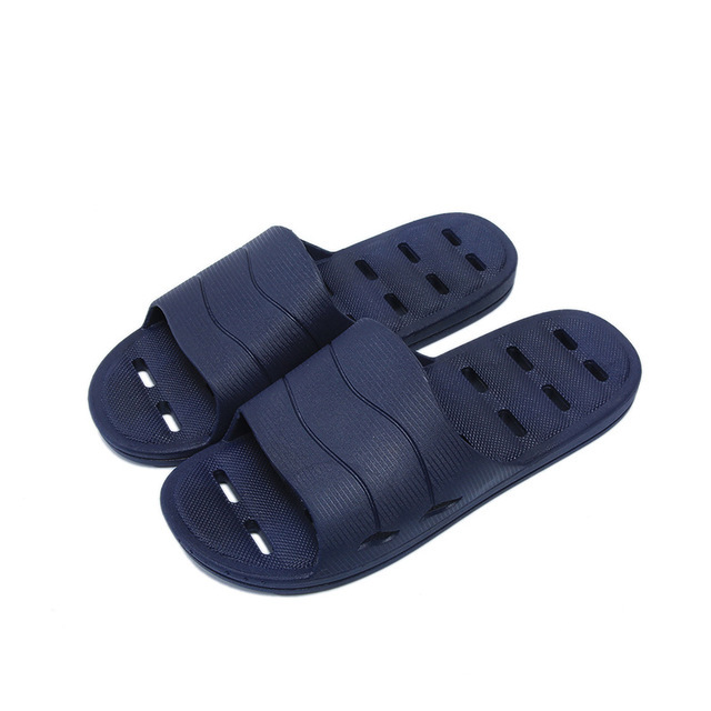 Zapatillas antideslizantes de secado rápido con agujeros de drenaje de espuma de baño para mujer