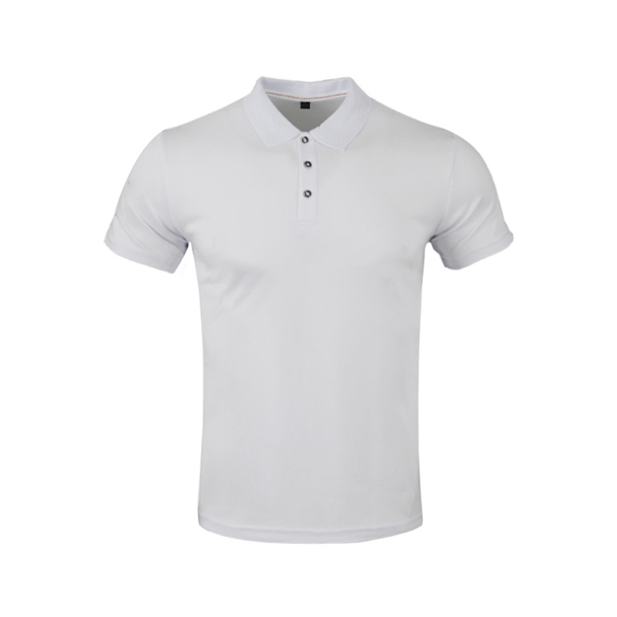 Aduana blanca llana barata cómoda del polo de la manga corta de los hombres