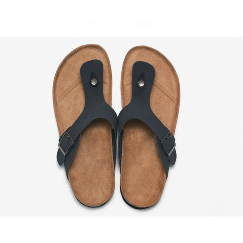 Las sandalias del corcho de los hombres venden al por mayor los deslizadores de las chancletas del color sólido de los calzados informales de la playa para las mujeres