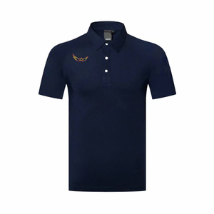 Camiseta tipo polo con logo bordado y estampado personalizado 