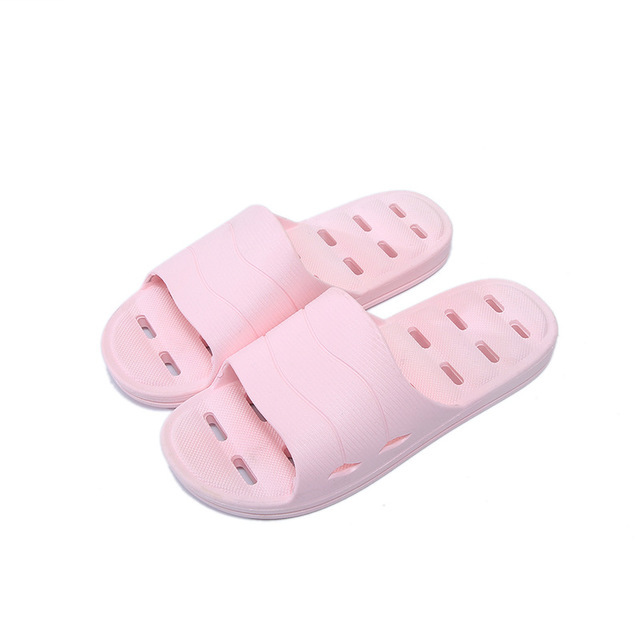 Zapatillas antideslizantes de secado rápido con agujeros de drenaje de espuma de baño para mujer