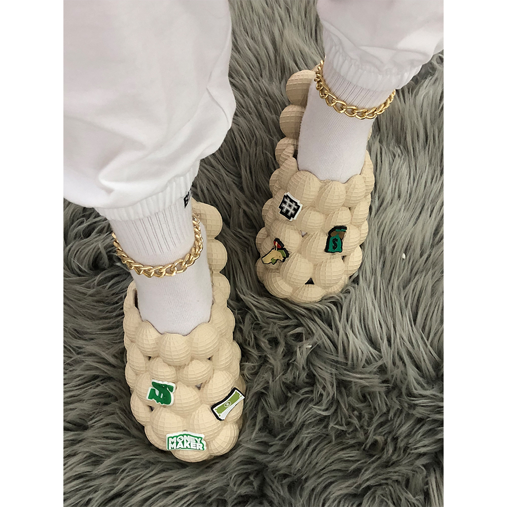 Diapositivas de burbujas al aire libre para caminar con diamantes de imitación personalizados Bling Bling para mujeres
