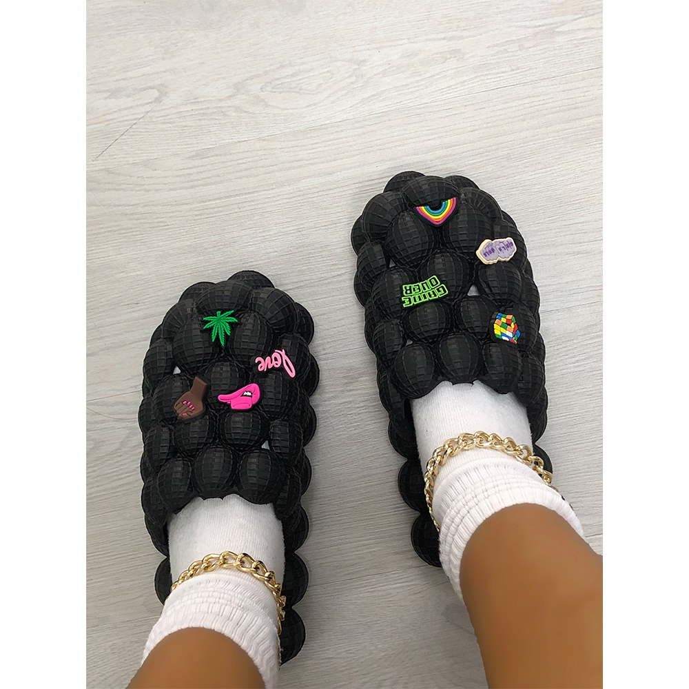Zapatillas Eva Bubble Cool Zapatillas de masaje para el hogar Filp Flop al aire libre