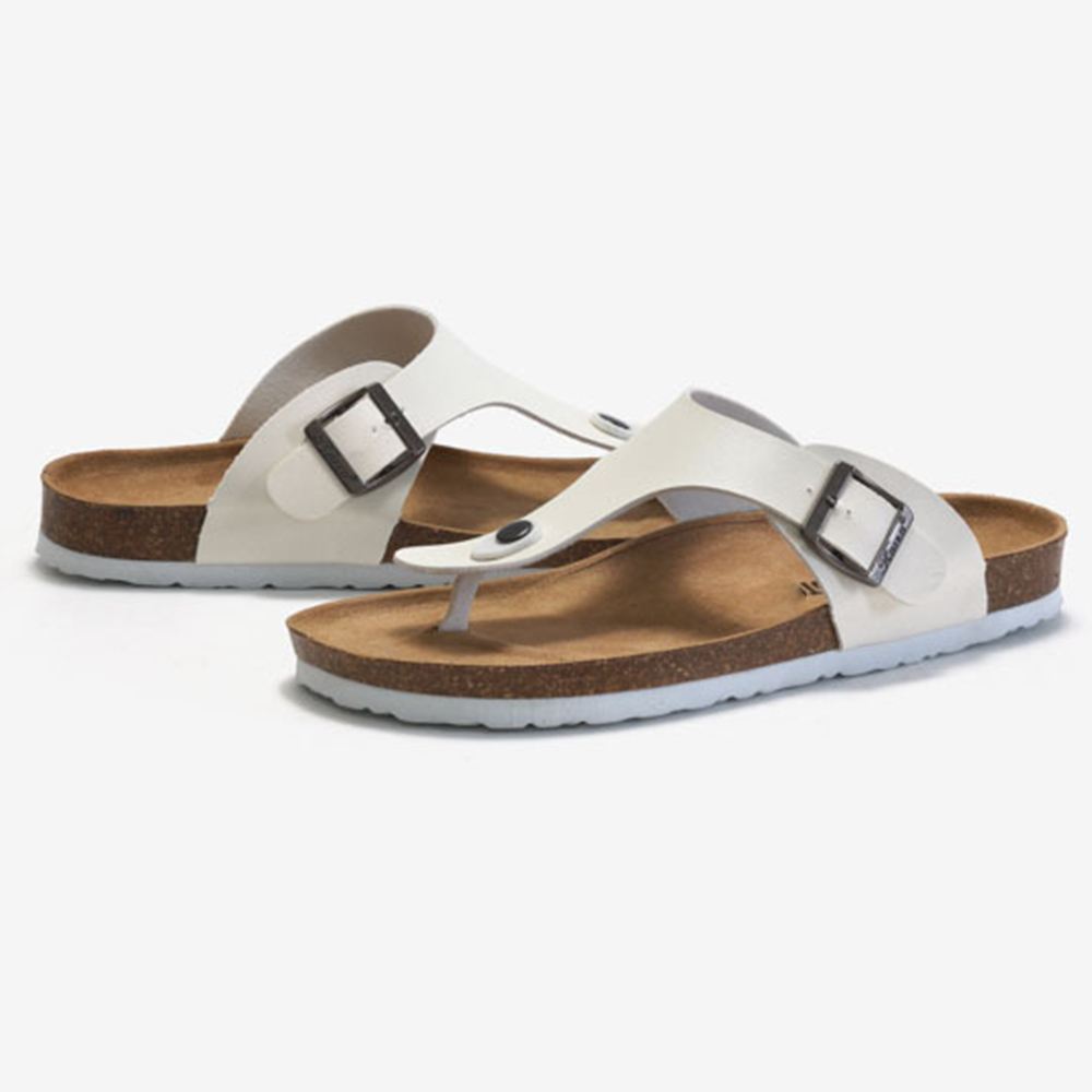 Chanclas de cuero casuales de las mujeres de las sandalias del corcho de las señoras populares de los deslizadores de la playa