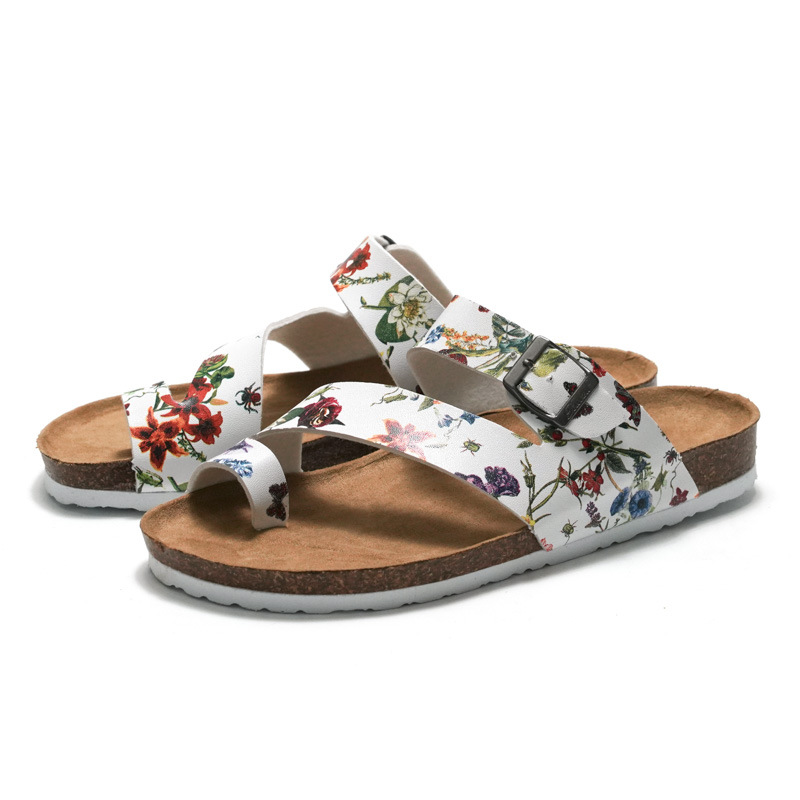 Verano moda sexy mujer plana casual sandalias zapatillas