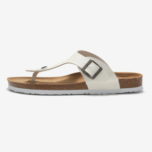 Chanclas de cuero casuales de las mujeres de las sandalias del corcho de las señoras populares de los deslizadores de la playa