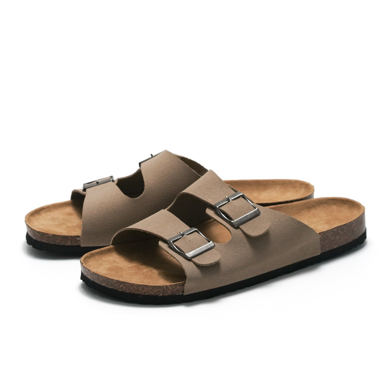 Verano Hombres Corcho Zapatillas Hombres Mujeres Playa Zapatillas Sandalias Moda Señoras Sandalias Y Zapatillas