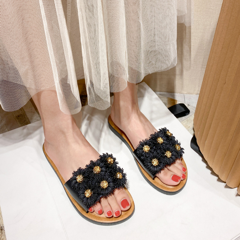 Sandalias planas personalizadas al por mayor para mujeres y damas