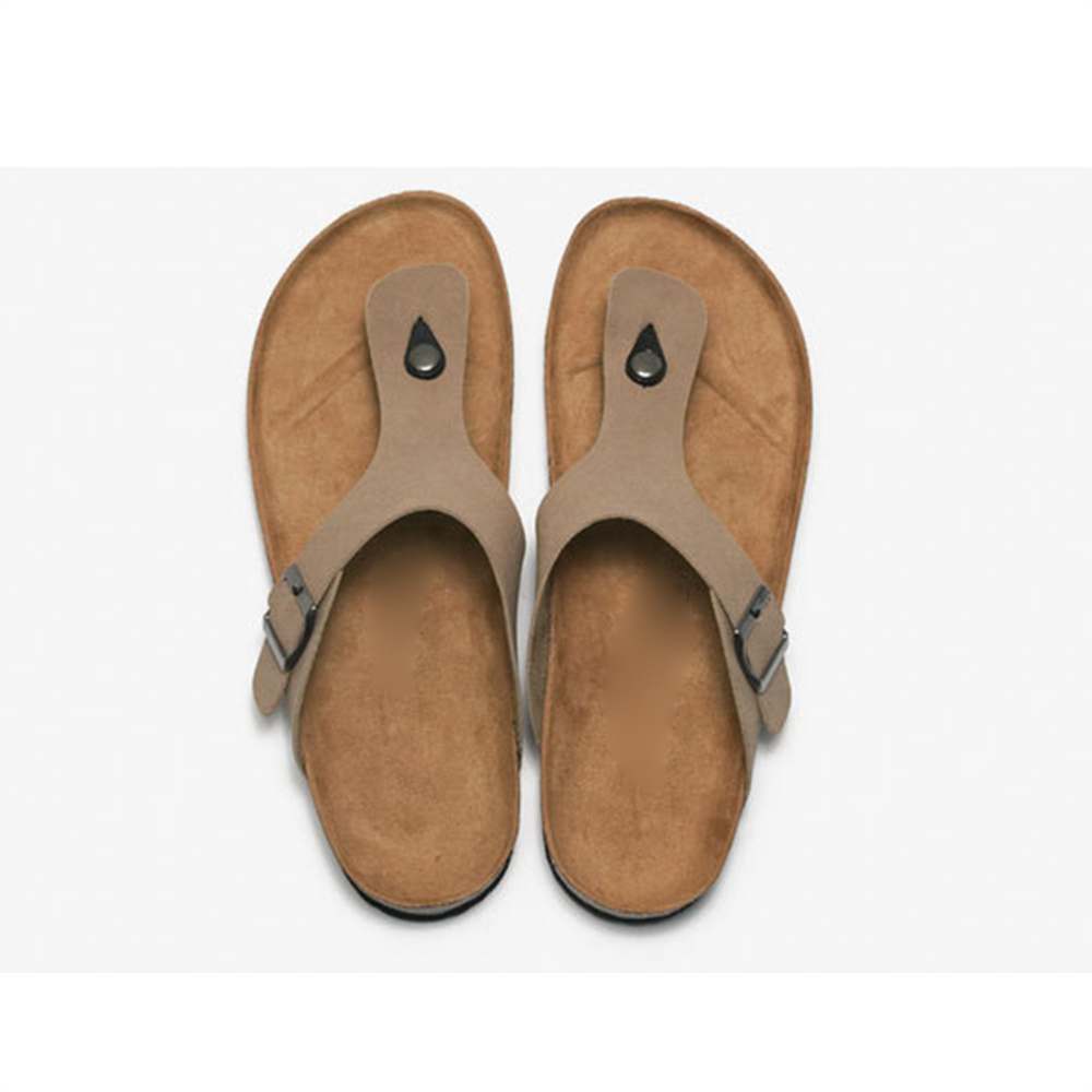 Las sandalias del corcho de los hombres venden al por mayor los deslizadores de las chancletas del color sólido de los calzados informales de la playa para las mujeres