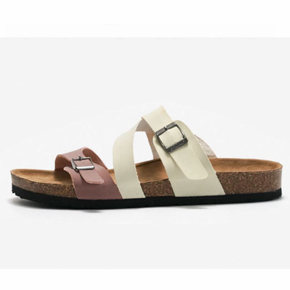 Zapatillas de corcho para mujer, zapatos informales de playa a la moda para hombre, sandalias antideslizantes transpirables, zapatos de verano para mujer