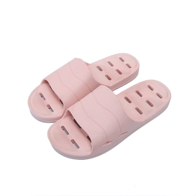 Zapatillas antideslizantes de secado rápido con agujeros de drenaje de espuma de baño para mujer