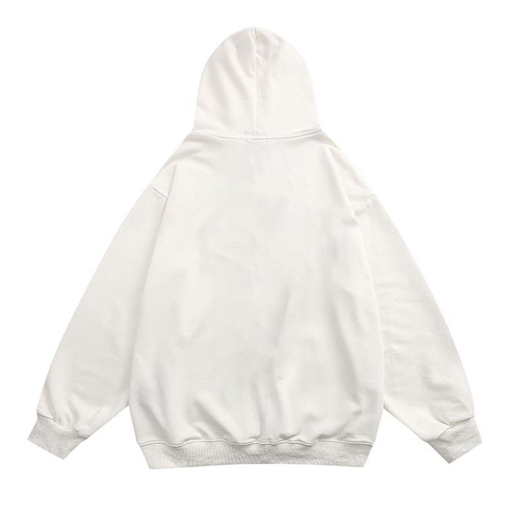 Sudadera con capucha con cremallera completa para arriba de los hombres de alta calidad del diseñador de encargo del desgaste de la calle de la sudadera con capucha de la sudadera con capucha