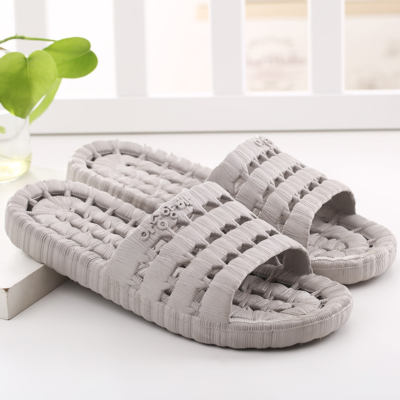 Sandalias y zapatillas de PVC antideslizantes para interiores de verano para baño