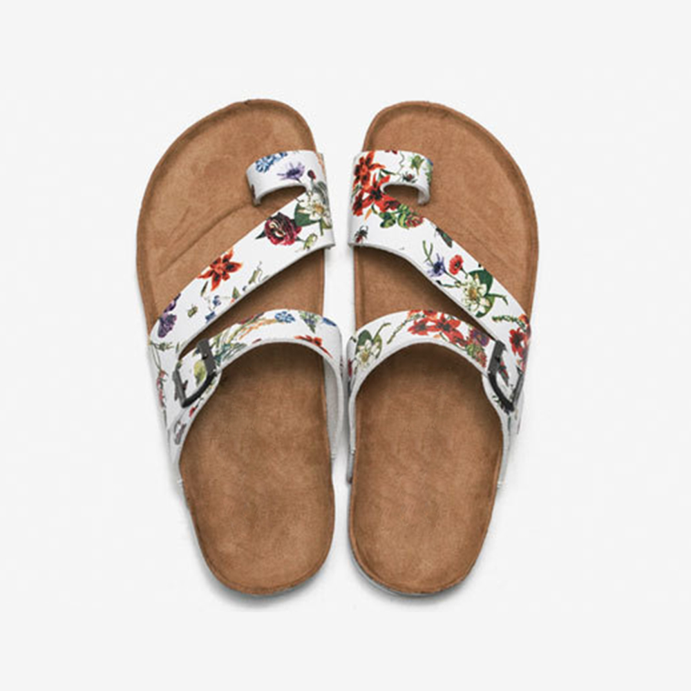 Verano moda sexy mujer plana casual sandalias zapatillas