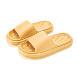 Zapatillas de goma con logotipo personalizado en blanco, sandalias deslizantes para hombres y mujeres