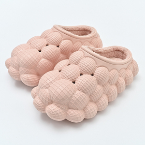 Zapatillas de casa para dormitorio para mujer, zapatillas de señora, diapositivas de burbujas de alta calidad con dijes
