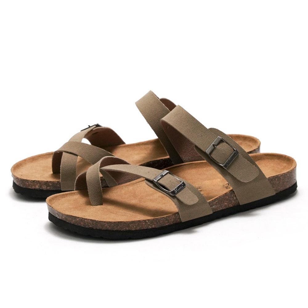 Zapatillas de corcho transpirables y cómodas para mujer para exteriores