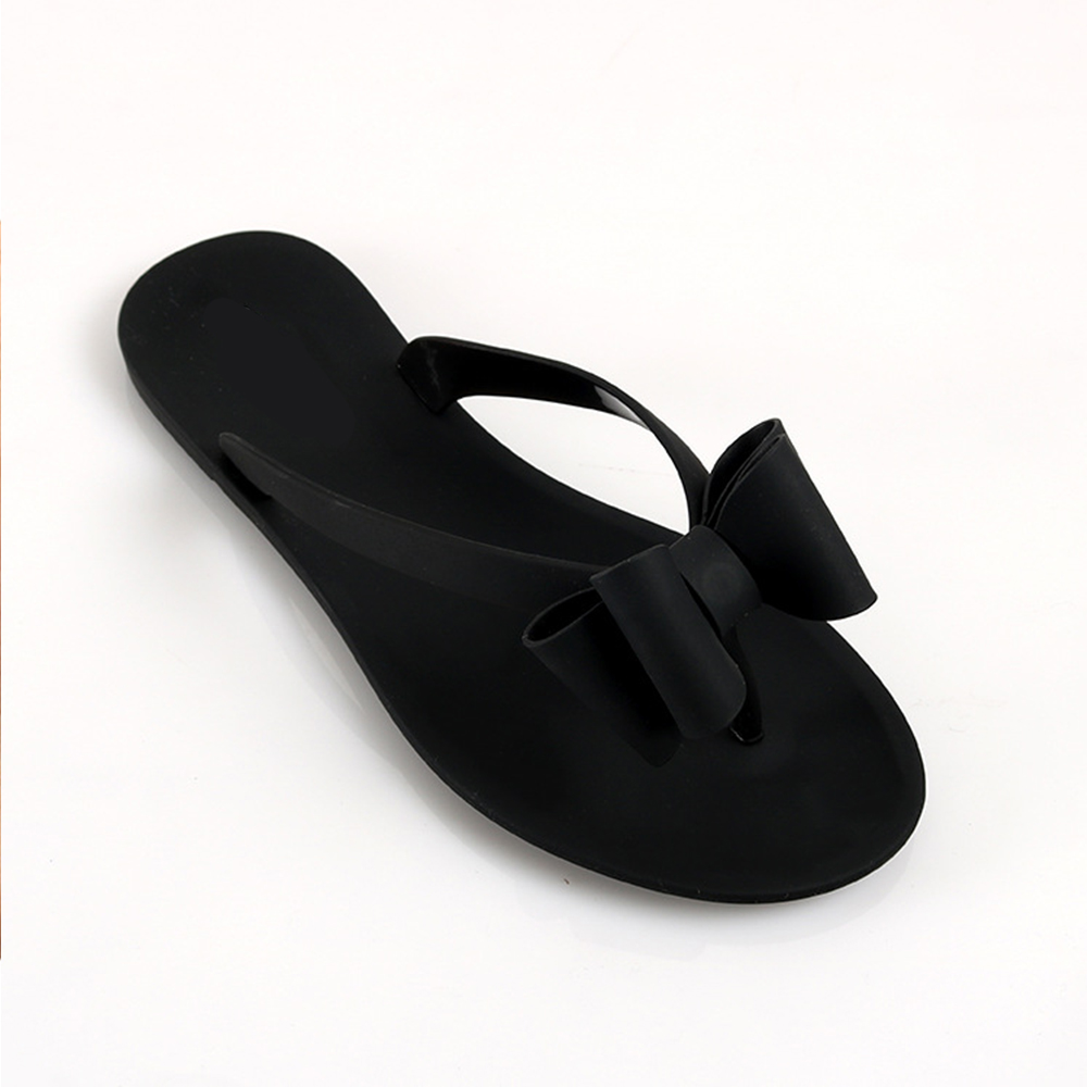 Deslizadores baratos al por mayor del verano de las mujeres de los zapatos planos de las sandalias del Pvc de la mariposa de la jalea