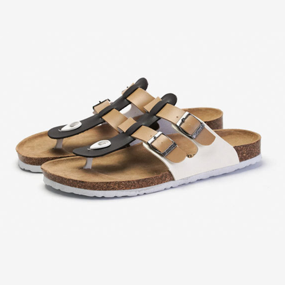 Sandalias cómodas de alta calidad para mujer con chanclas estilo Birken con soporte para arco de corcho