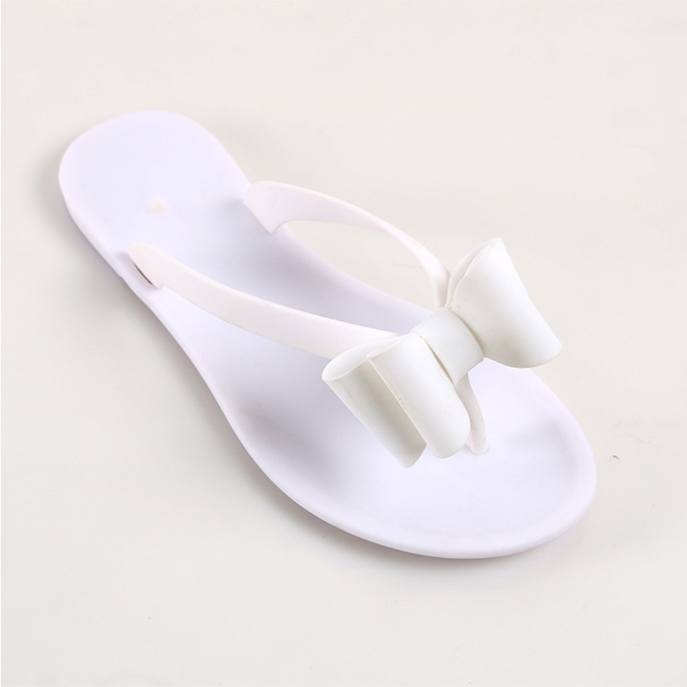 Deslizadores baratos al por mayor del verano de las mujeres de los zapatos planos de las sandalias del Pvc de la mariposa de la jalea