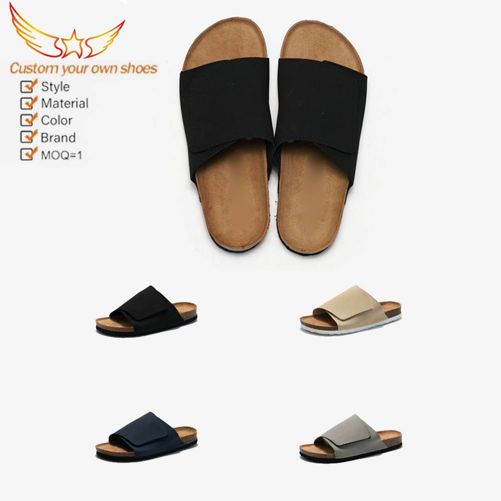Comfort Cork Trendy Beach Leather On Slides Arch Support Otras sandalias para hombres y mujeres