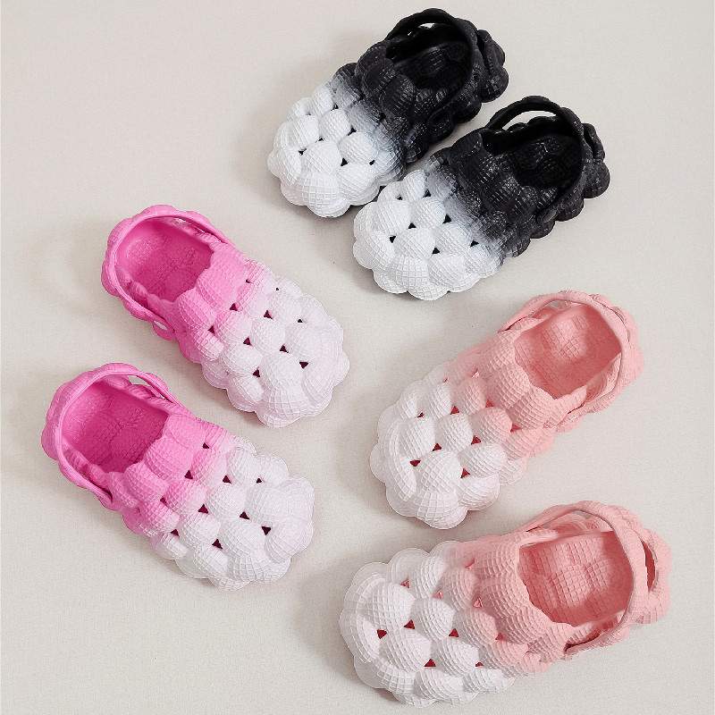 Sandalias antideslizantes con burbujas para masaje de verano para mujer, zuecos, sandalias de jardín EVA, zapatillas con correa deslizante para mujer