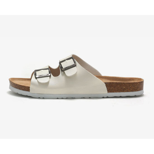 Zapatillas unisex de corcho con hebillas, zapatillas unisex frescas de playa antideslizantes con clip de gran tamaño