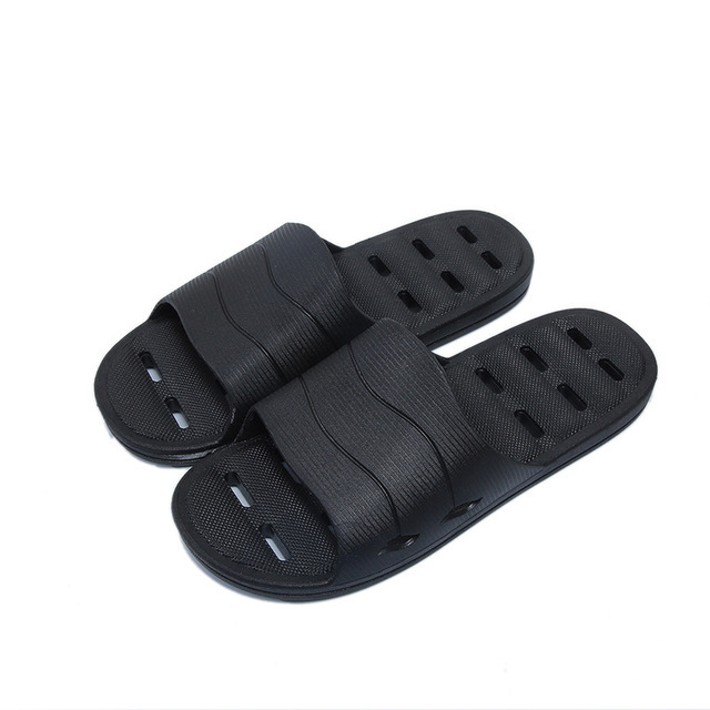 Zapatillas antideslizantes de secado rápido con agujeros de drenaje de espuma de baño para mujer