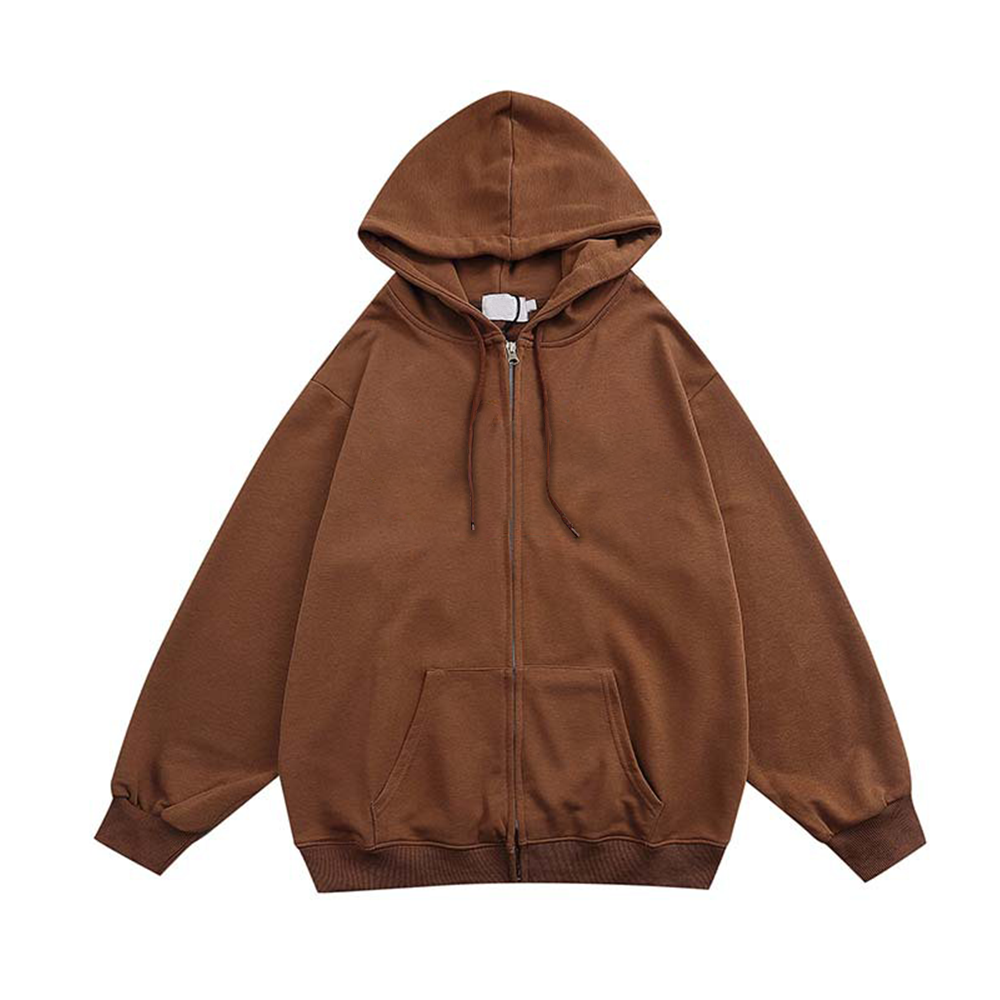 Sudadera con capucha con cremallera completa para arriba de los hombres de alta calidad del diseñador de encargo del desgaste de la calle de la sudadera con capucha de la sudadera con capucha