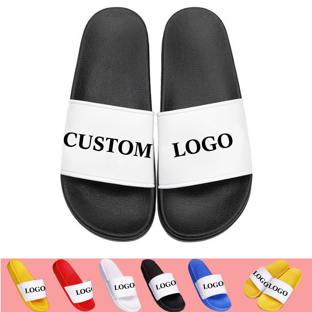 Zapatillas de baño de casa de verano con logotipo personalizado