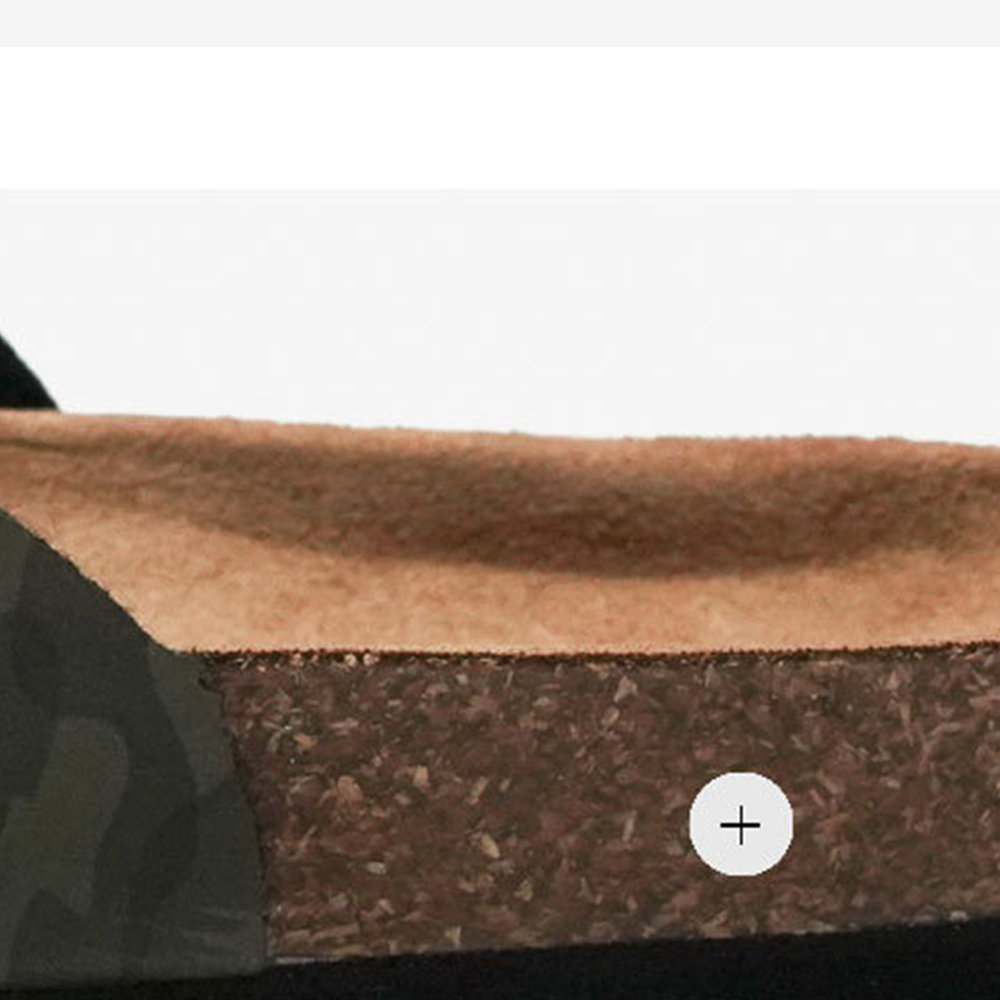 Parte superior con diseño estampado y chanclas sin cordones con suela de corcho para damas y hombres