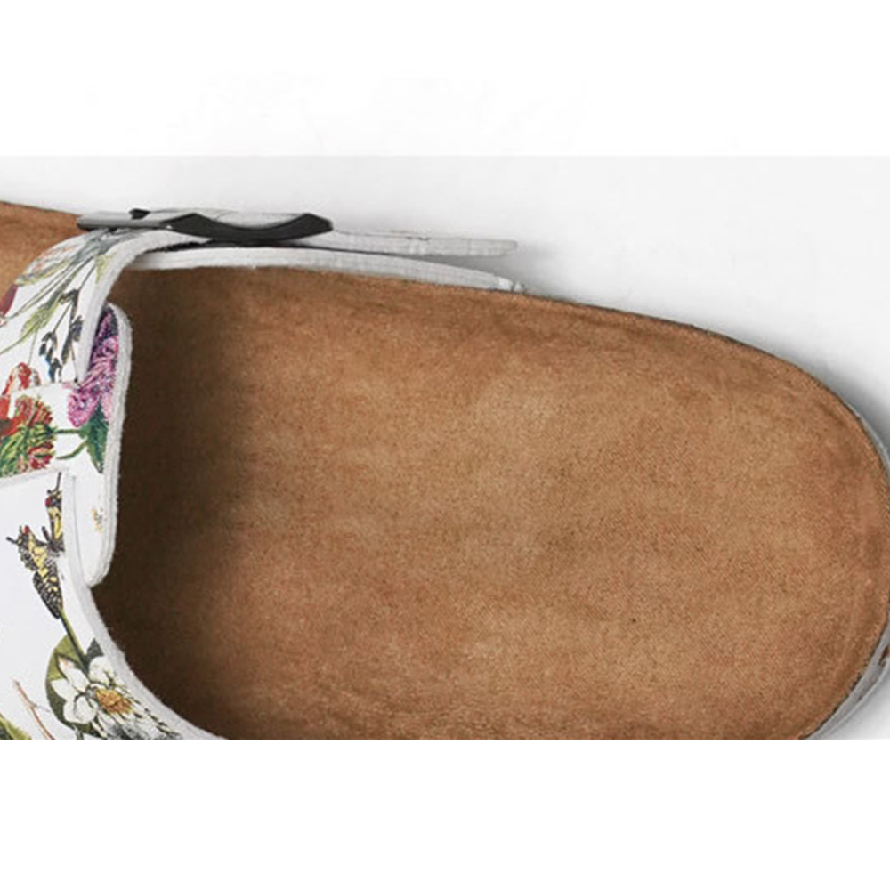 Sandalias de verano para mujer, sandalias de corcho, zapatillas informales con hebilla de alta calidad, chanclas