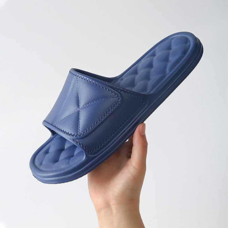 Sandalia de PVC personalizada con diapositivas negras para calzado, zapatillas con logotipo personalizado, sandalia con diapositivas en blanco lisa para hombres, sandalias con diapositivas con logotipo personalizado