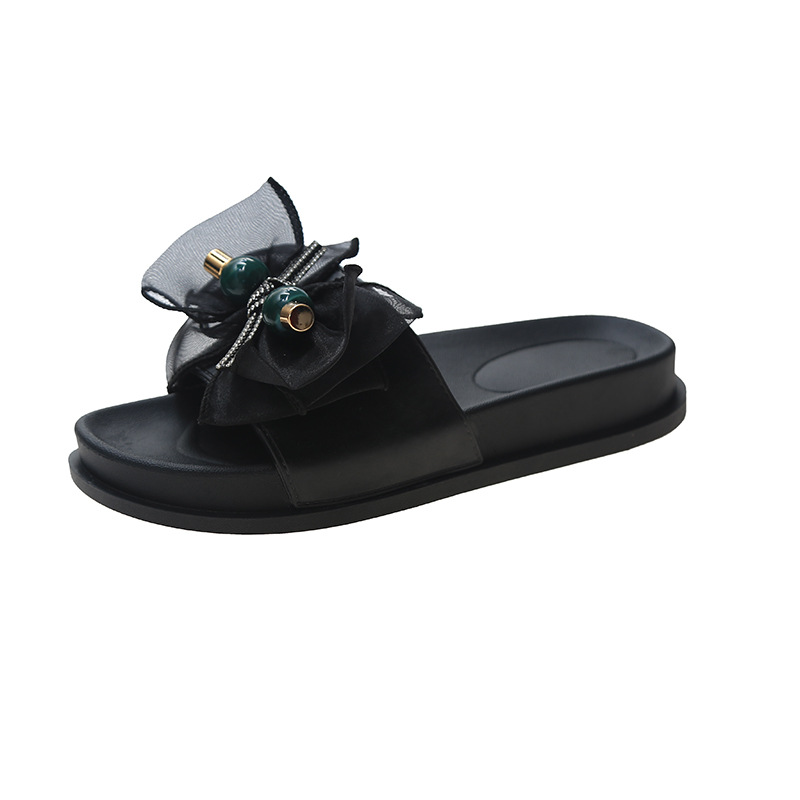 Zapatilla de sandalia de flores de playa de moda