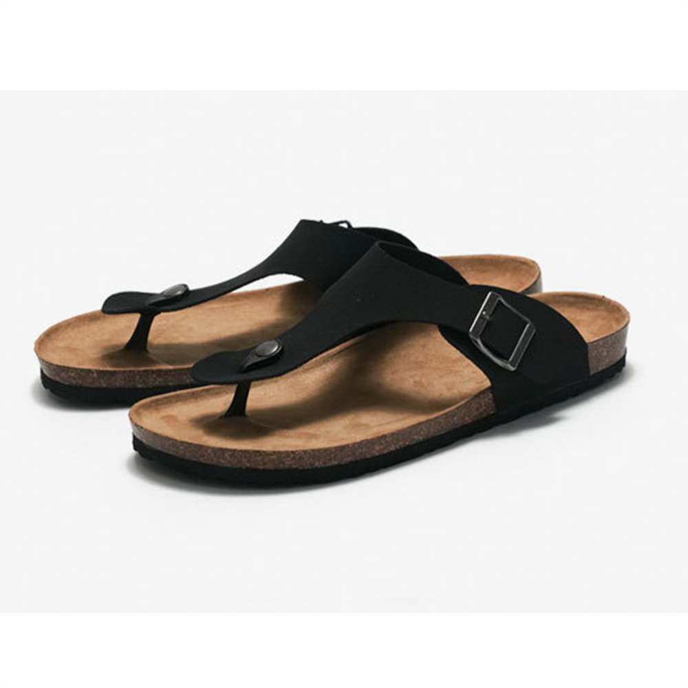 Las sandalias del corcho de los hombres venden al por mayor los deslizadores de las chancletas del color sólido de los calzados informales de la playa para las mujeres