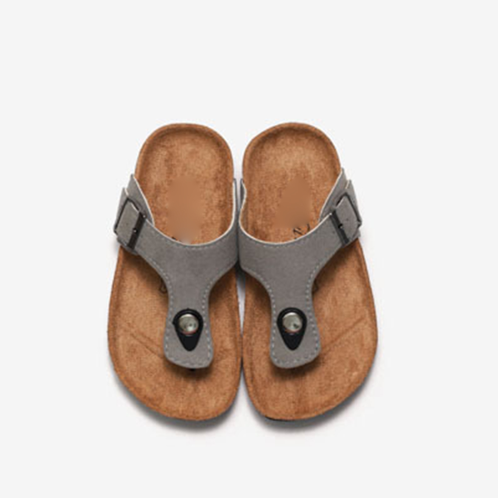 La playa plana de encargo al por mayor embroma las sandalias de los deslizadores de las chancletas de las chanclas del corcho de los niños para las muchachas de los niños