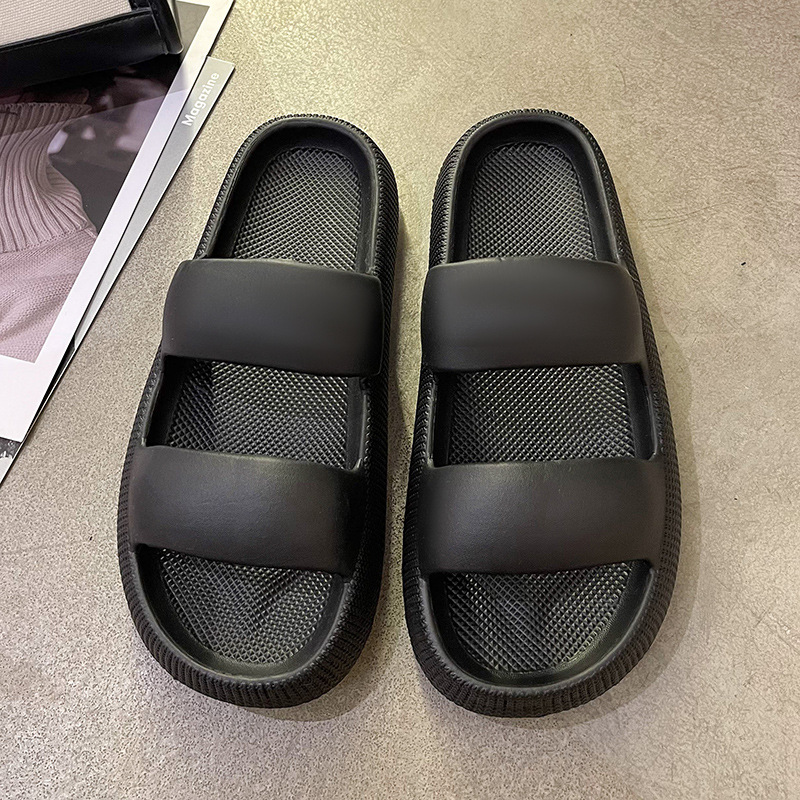 Sandalias de verano ajustables con doble hebilla de Eva para mujer, zapatillas deslizantes para mujer, zapatillas de verano con punta abierta