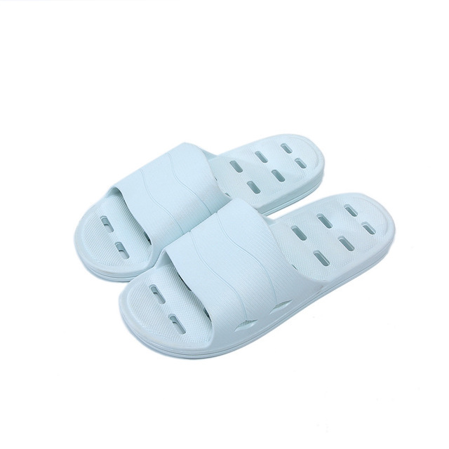 Zapatillas antideslizantes de secado rápido con agujeros de drenaje de espuma de baño para mujer